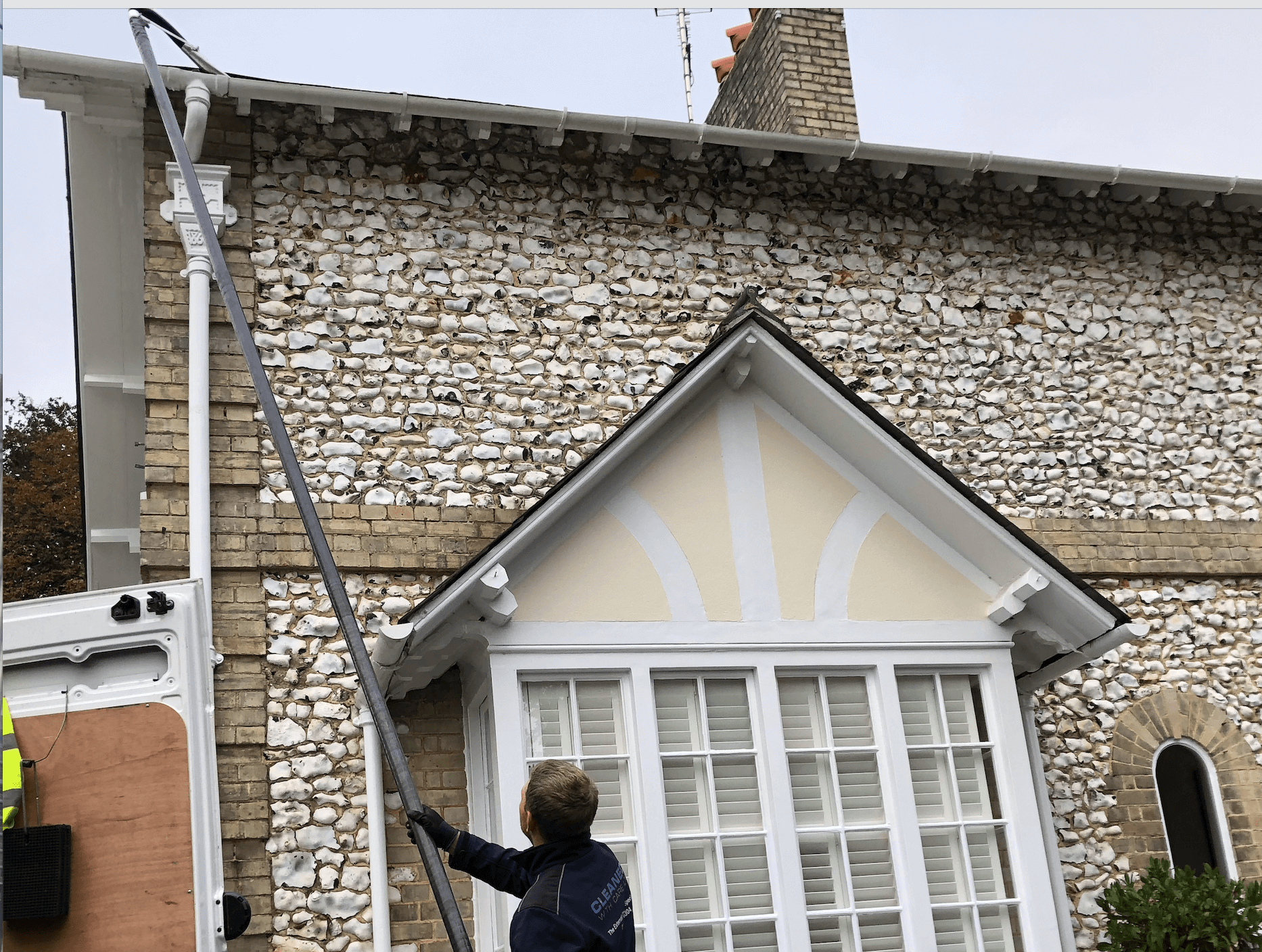Professional gutter cleaning tools and equipment used by The Roof Moss Cleaners in Baldock